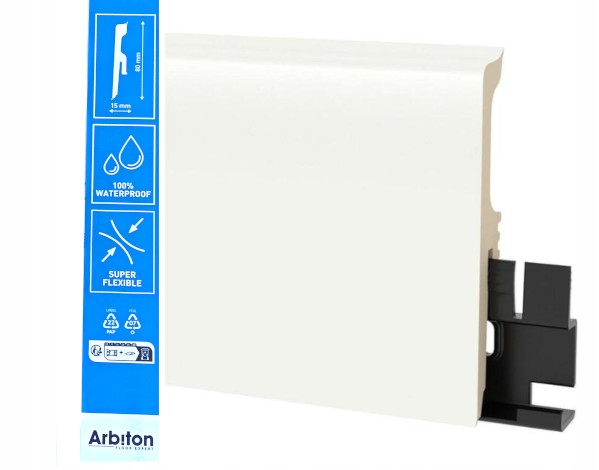 Arbiton PVC pás 15 x 80, dĺžka 220cm, biela